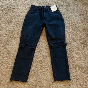 Abercrombie curve love high rise black jeans